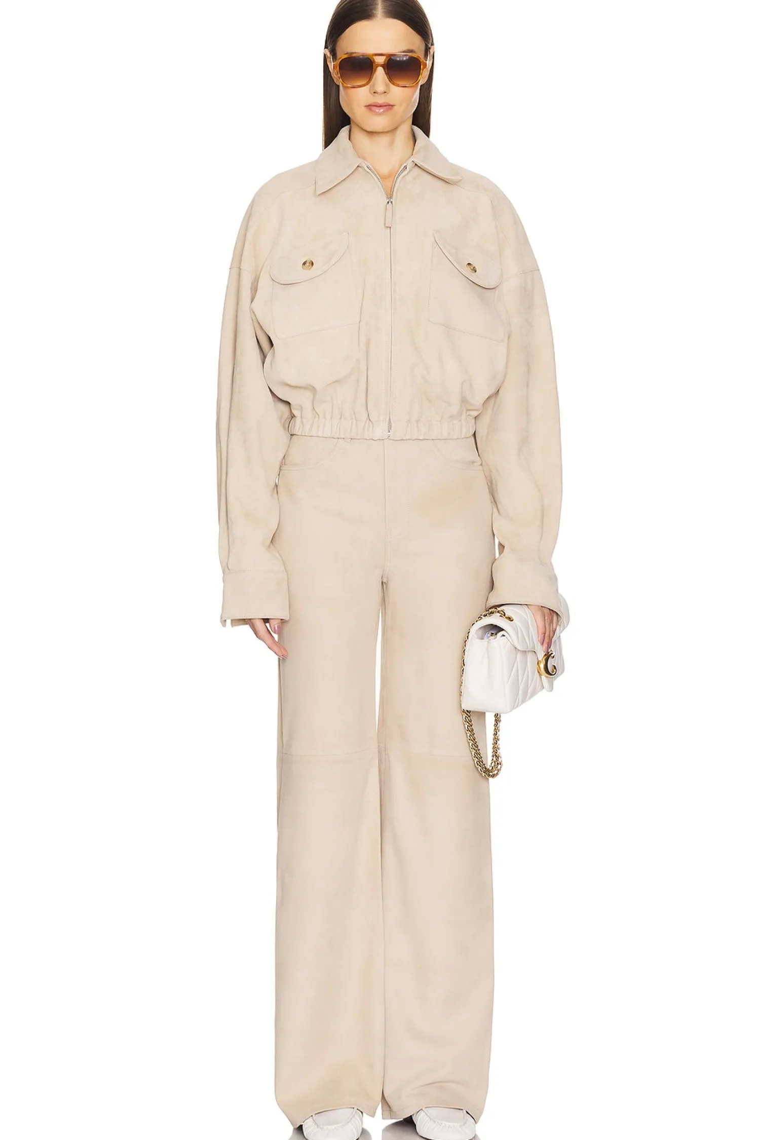 Women Helsa Jackets & Coats>Suede Bomber Jacket