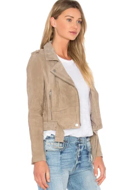 Women BLANKNYC Jackets & Coats>Suede Moto Jacket