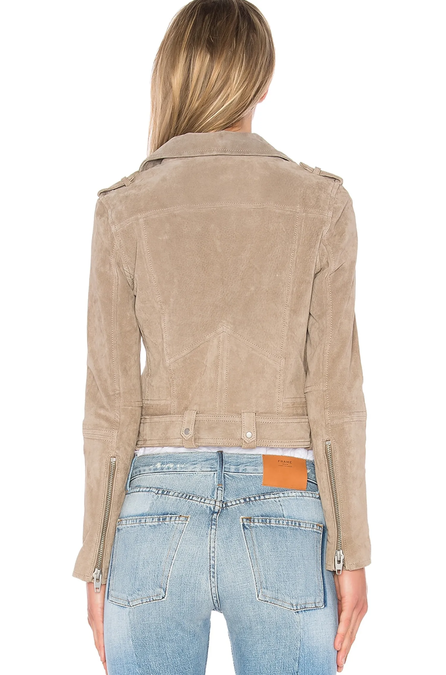 Women BLANKNYC Jackets & Coats>Suede Moto Jacket