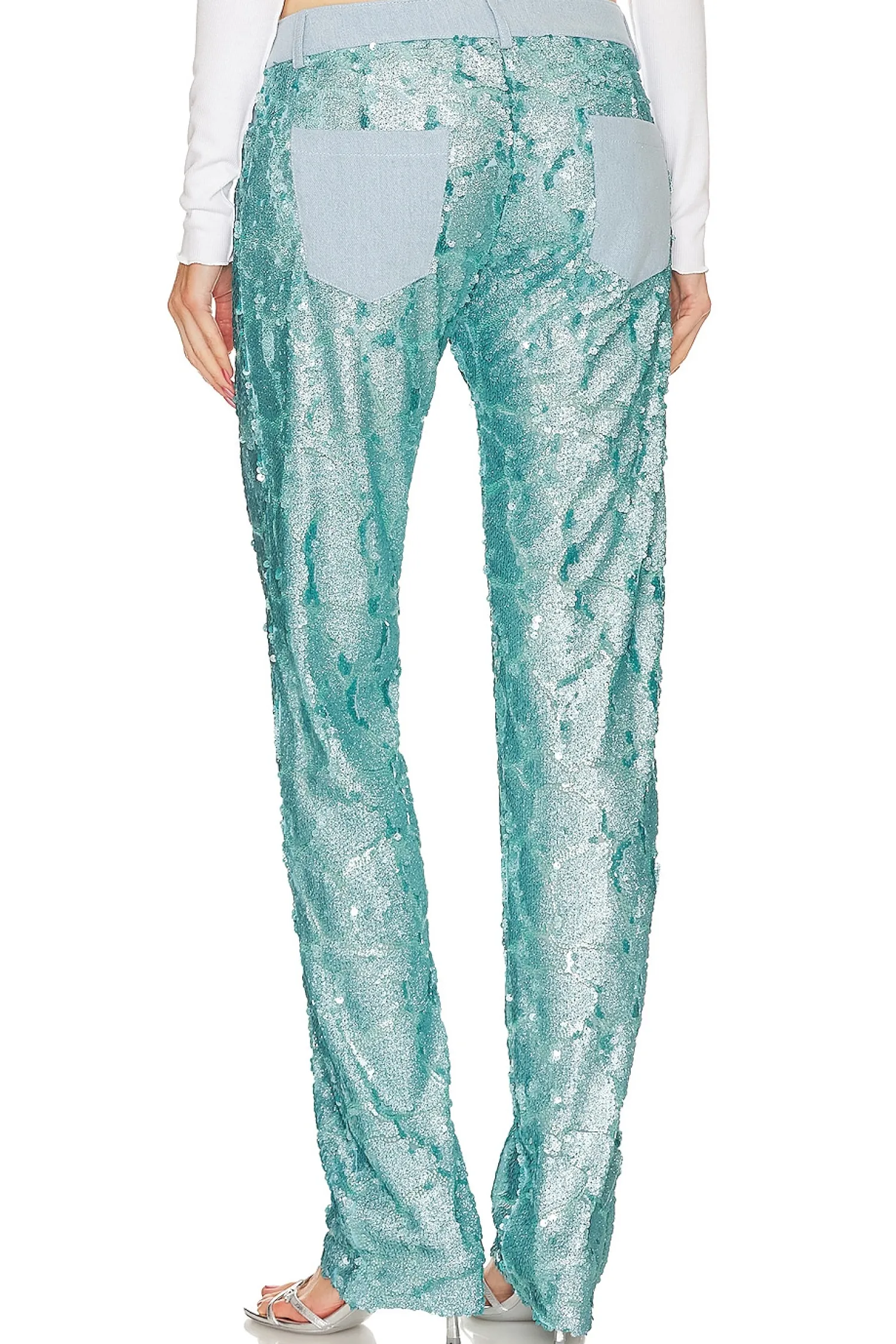 Women SIEDRES Pants>Sun Sequined Low Rise Pants