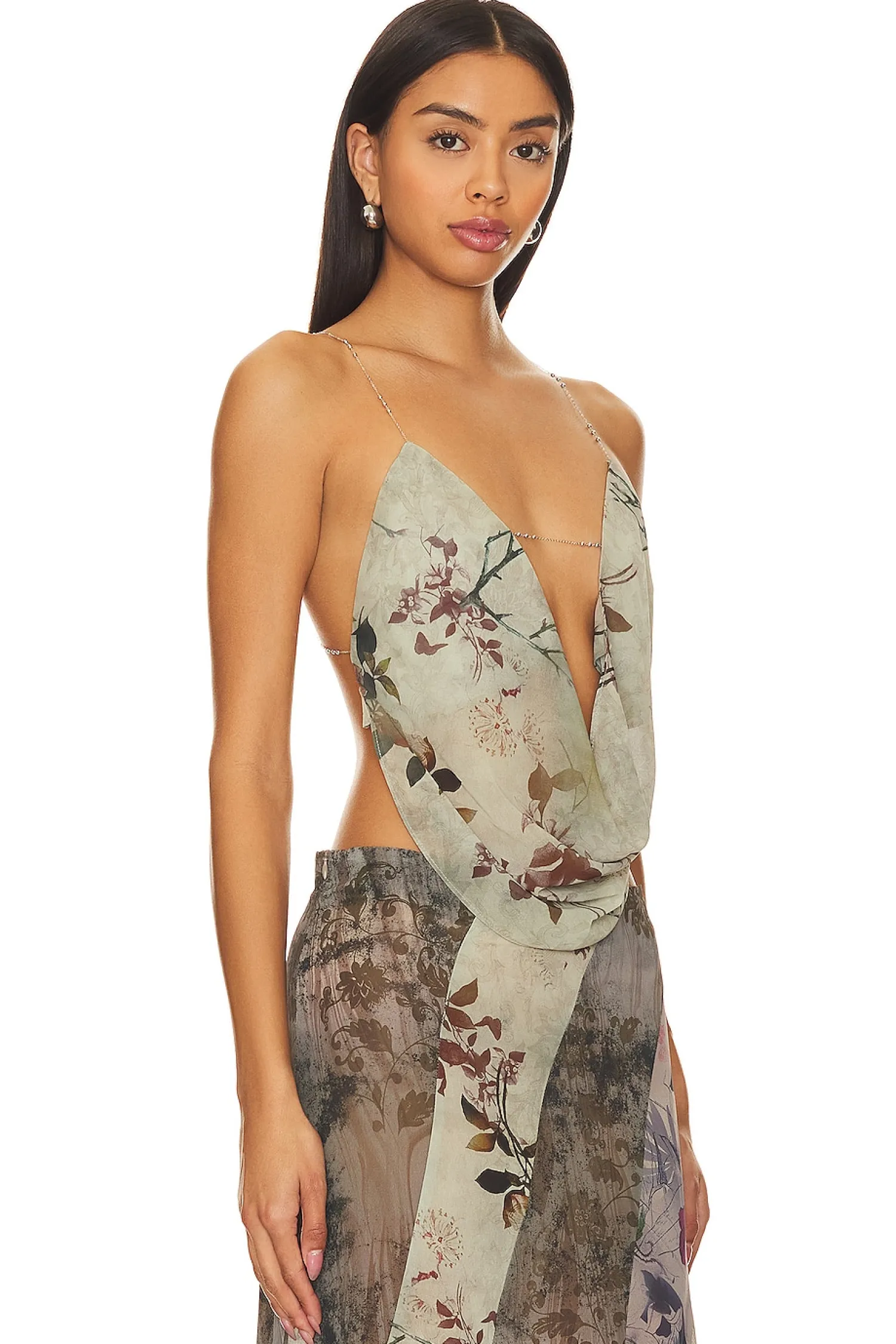 Women Jaded London Matching Sets>Super Cowl Neck Top With Straps