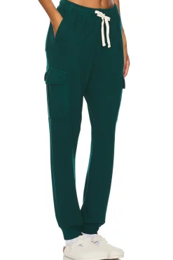 Women MONROW Pants|Loungewear>Supersoft Fleece Cuff Cargo Sweat Pant