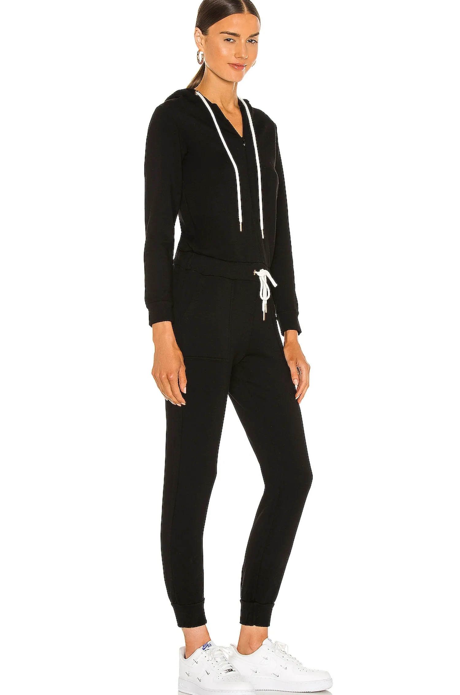 Women MONROW Jumpsuits>Supersoft Fleece Hooded Jumpsuit
