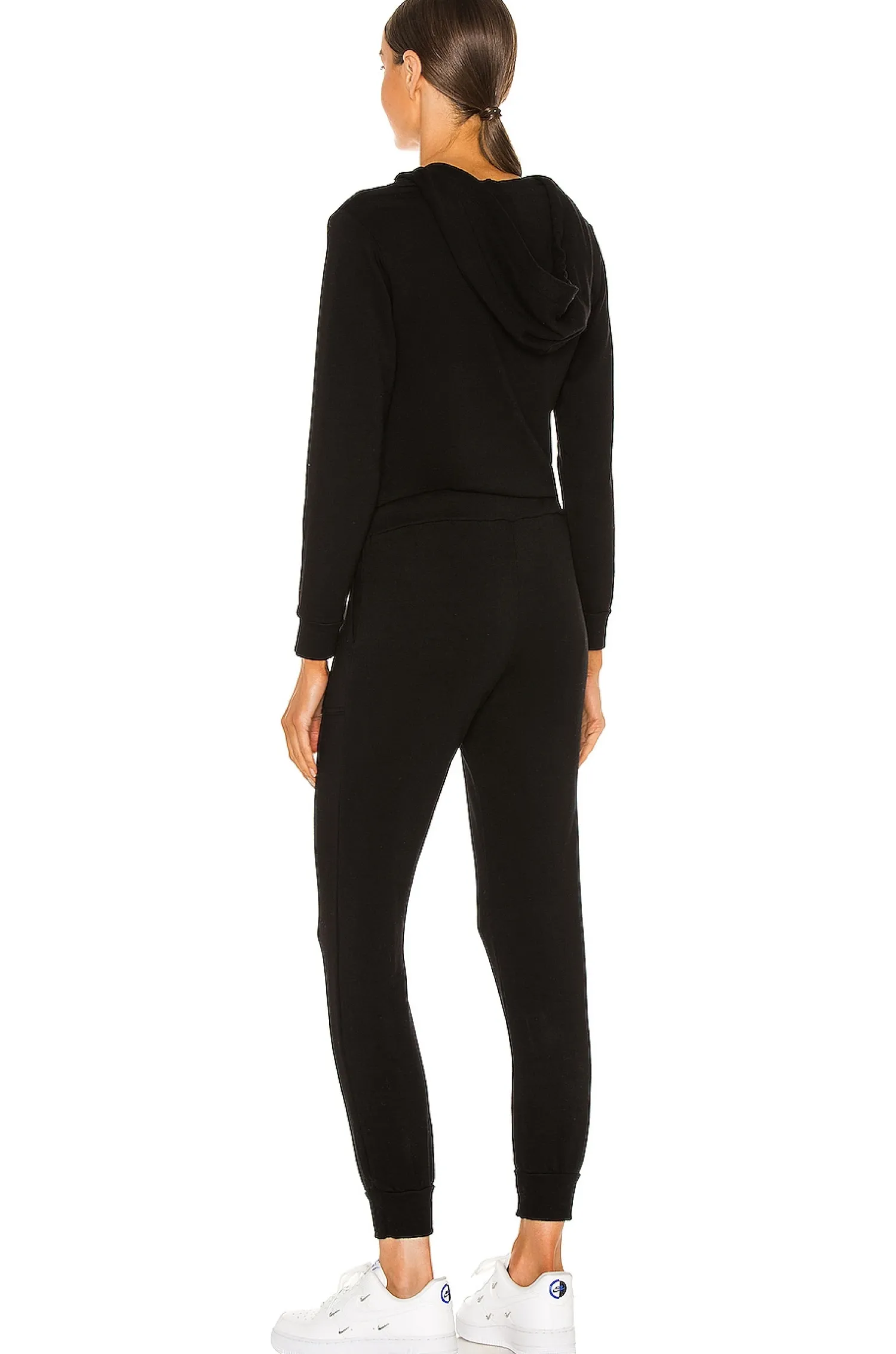 Women MONROW Jumpsuits>Supersoft Fleece Hooded Jumpsuit