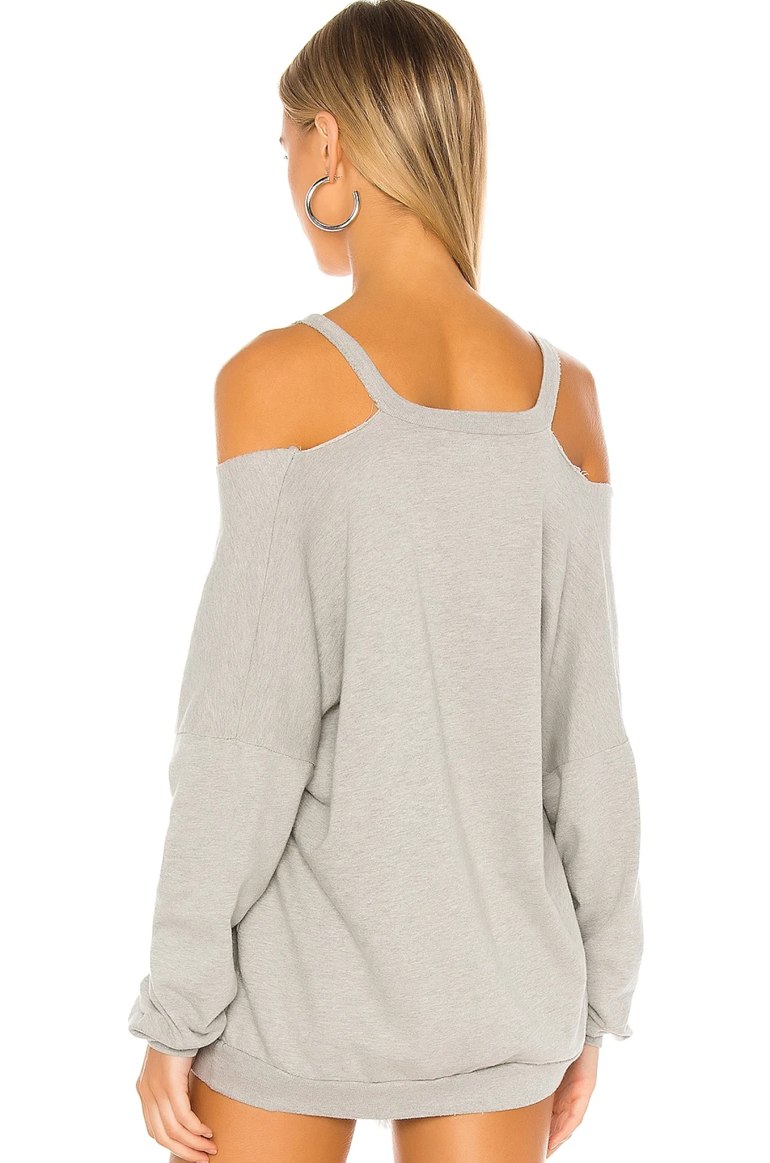 Women Michael Lauren Loungewear>Swanson Long Sleeve Cutout V Neck Pullover