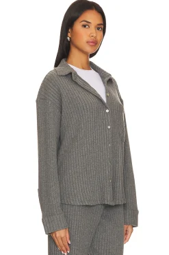 Women DONNI. Matching Sets>Sweater Rib Shirt