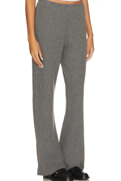 Women DONNI. Pants|Matching Sets>Sweater Rib Simple Pant