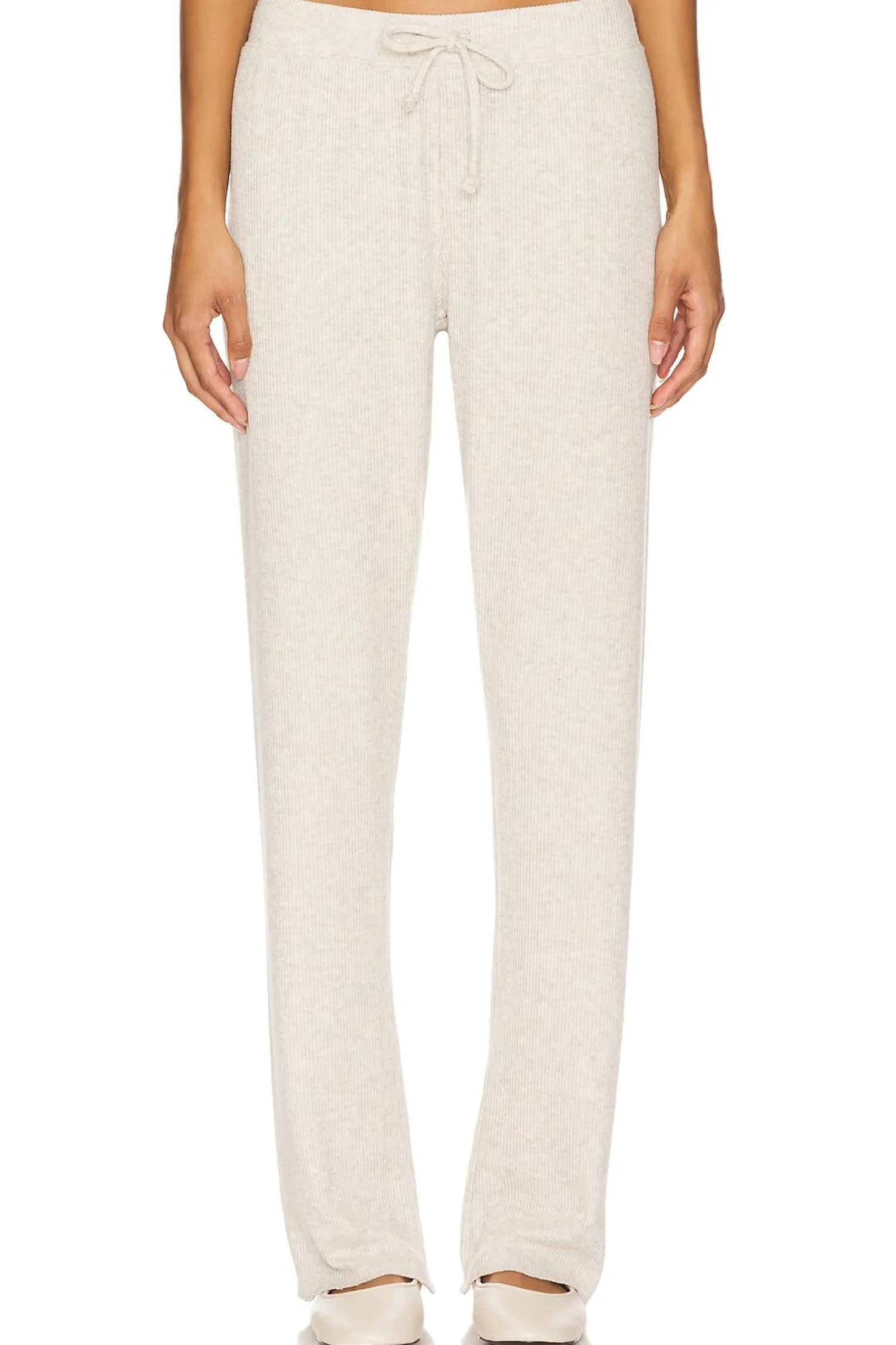 Women perfectwhitetee Pants|Loungewear>Sweater Rib Straight Leg Pant