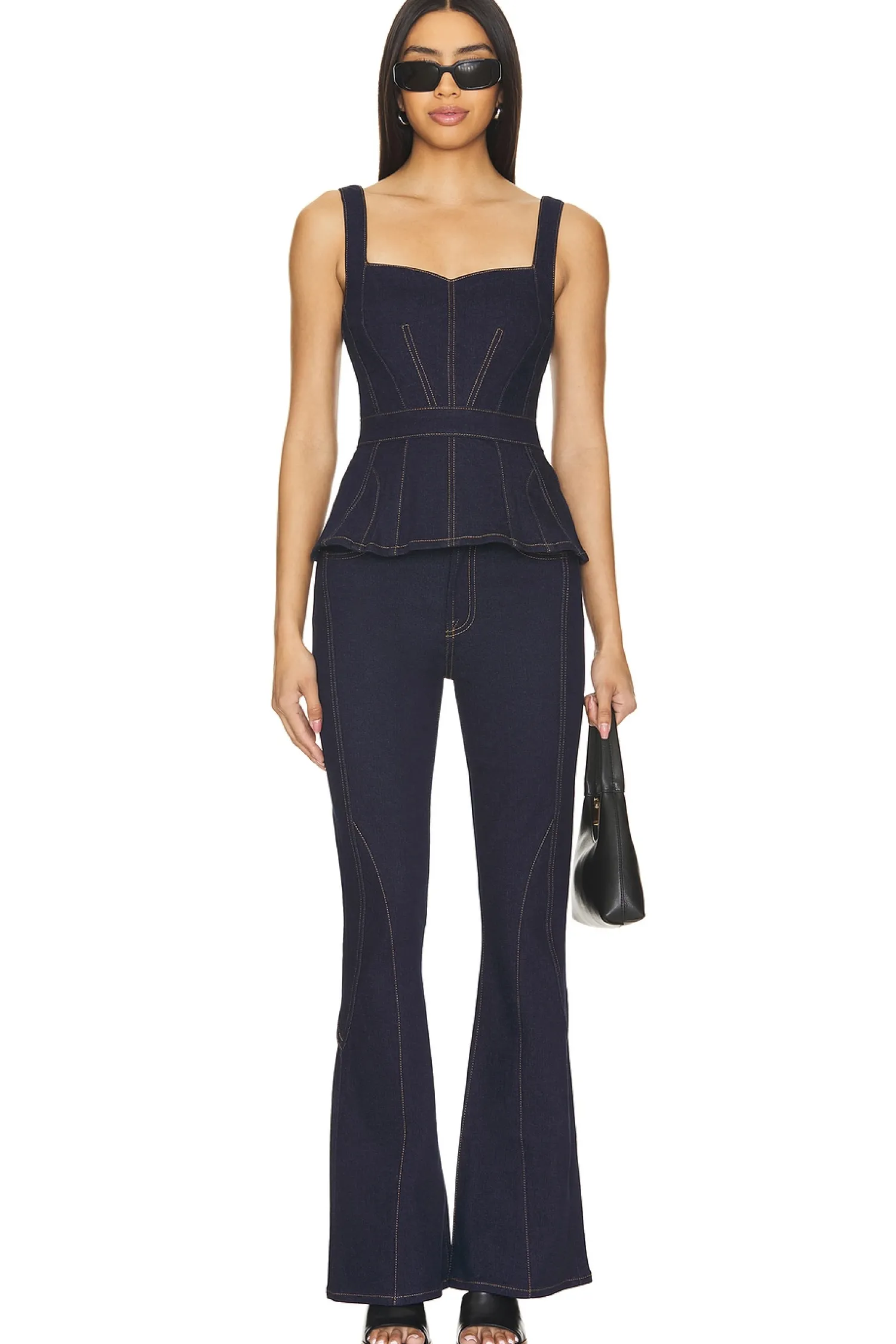 Women 7 For All Mankind Matching Sets>Sweetheart Seamed Top