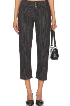 Women Jaded London Matching Sets>Tailored 3/4 Stripe Button Trousers