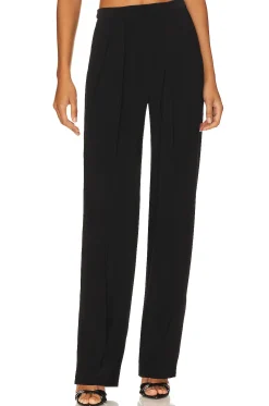 Women Norma Kamali Pants>Tapered Pleated Trouser