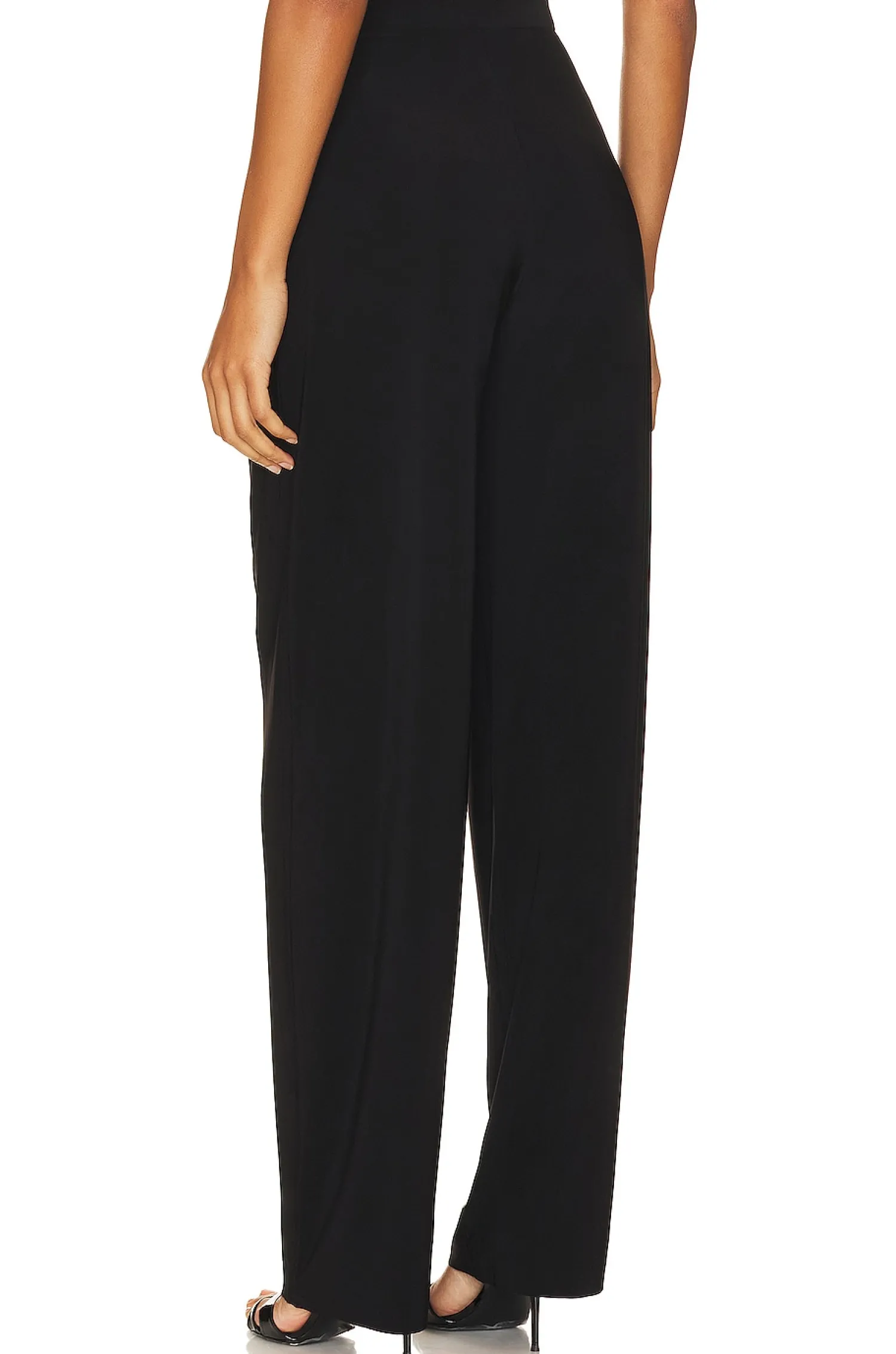 Women Norma Kamali Pants>Tapered Pleated Trouser