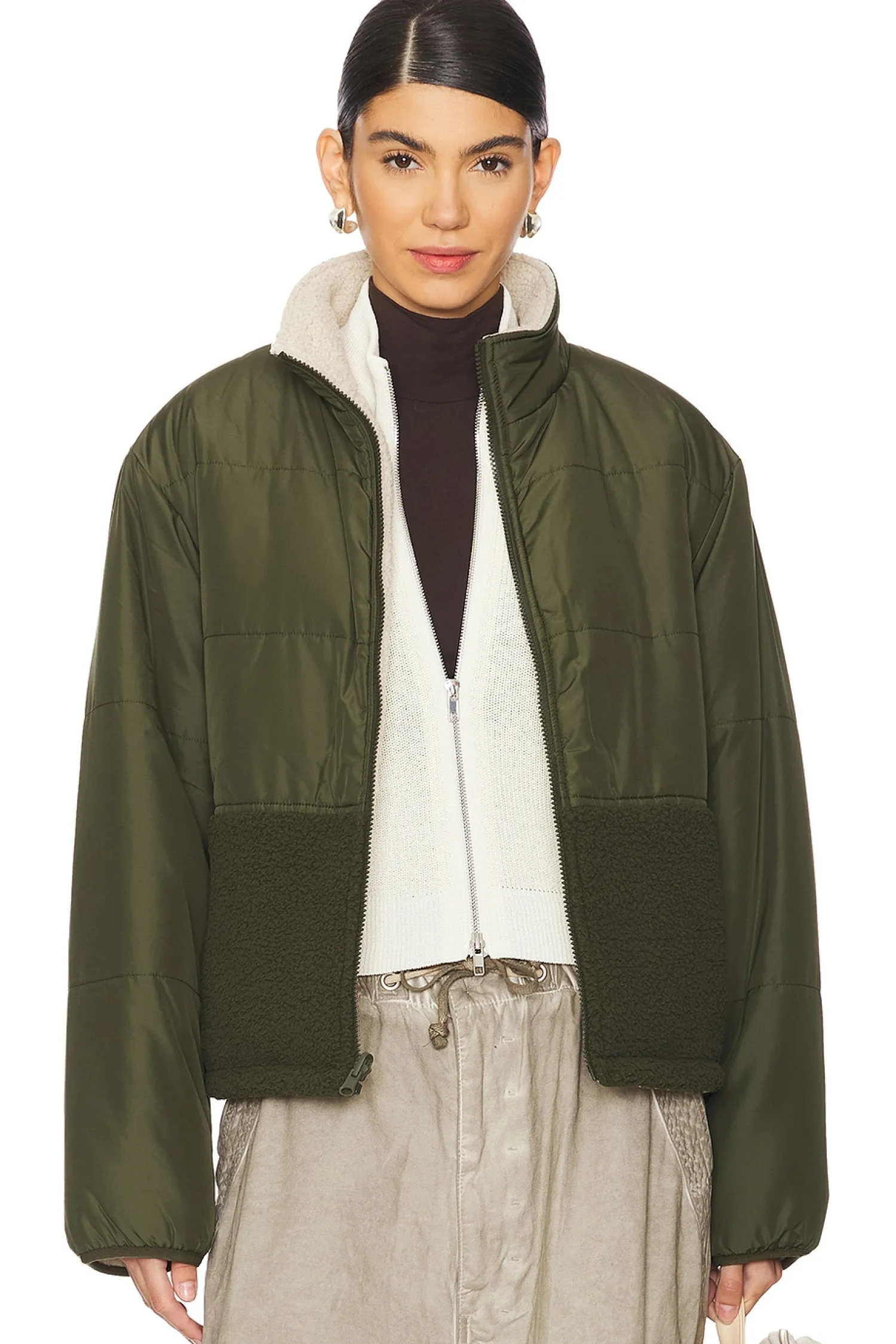 Women Velvet by Graham & Spencer Jackets & Coats>Tasha Reversible Puffer Sherpa Jacket
