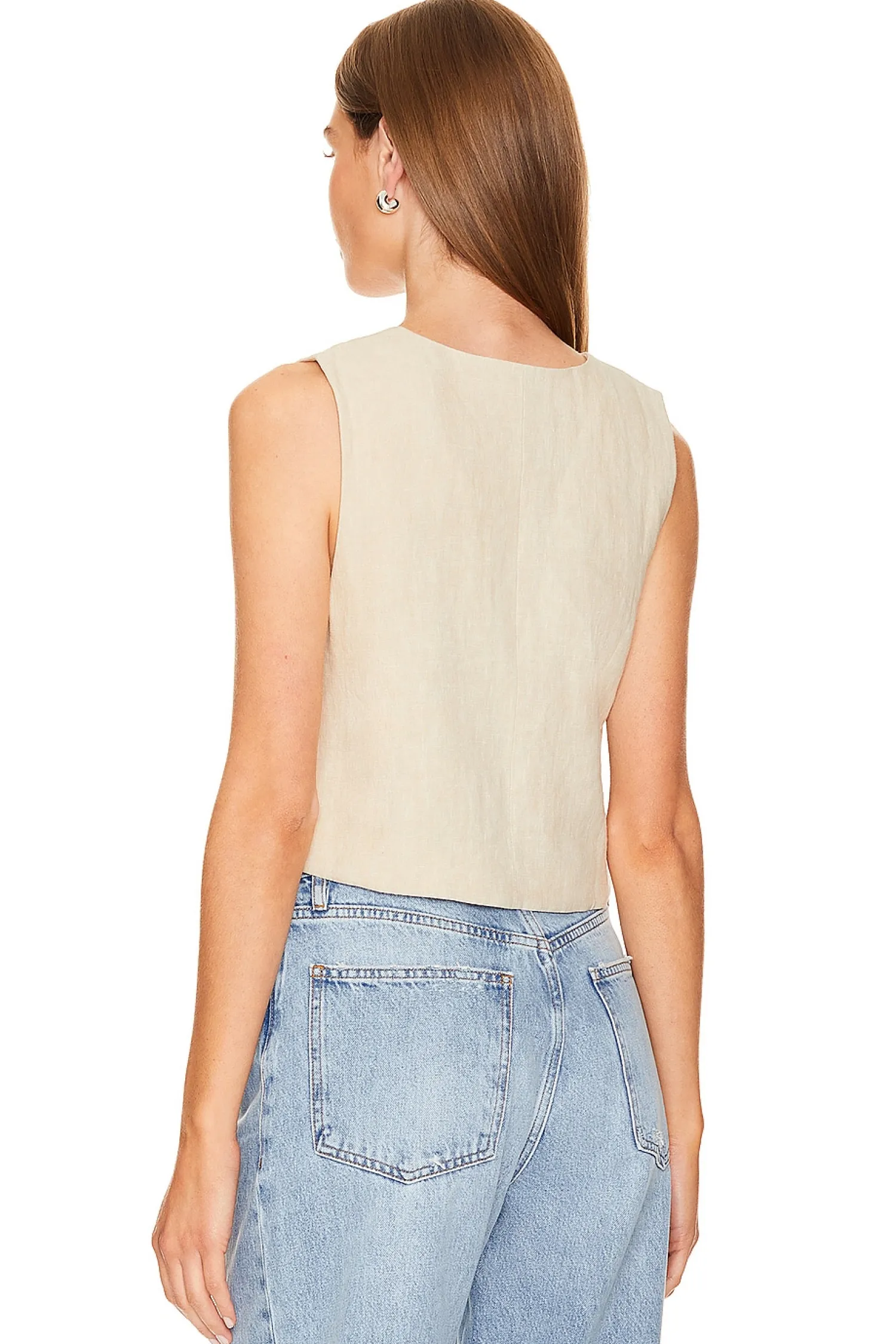 Women Rue Sophie Jackets & Coats>Tashi Linen Vest