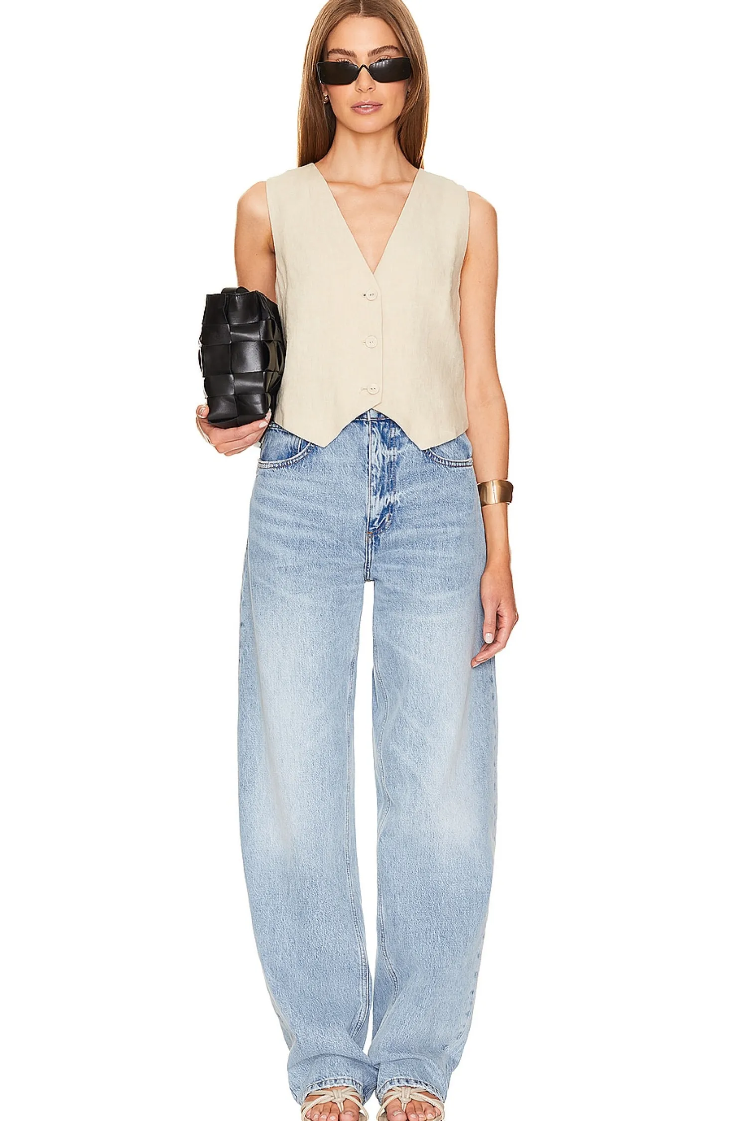 Women Rue Sophie Jackets & Coats>Tashi Linen Vest
