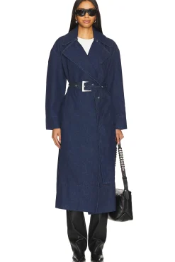 Women Apparis Jackets & Coats>Tate Denim Trench Coat