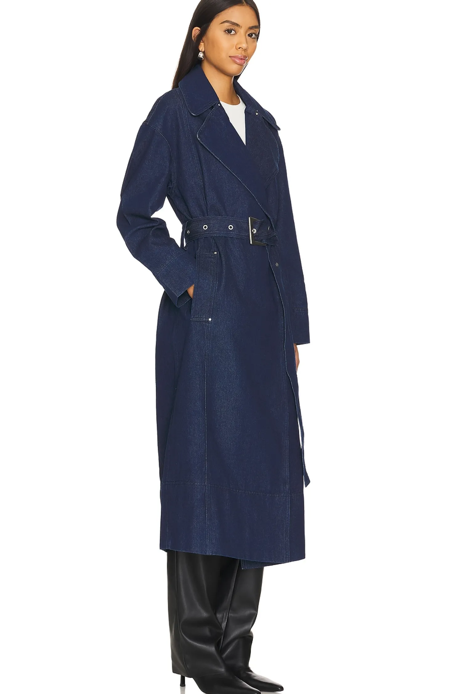 Women Apparis Jackets & Coats>Tate Denim Trench Coat