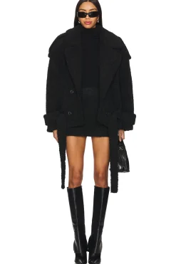 Women SELMACILEK Matching Sets|Jackets & Coats>Teddy Belt-detailed Coat