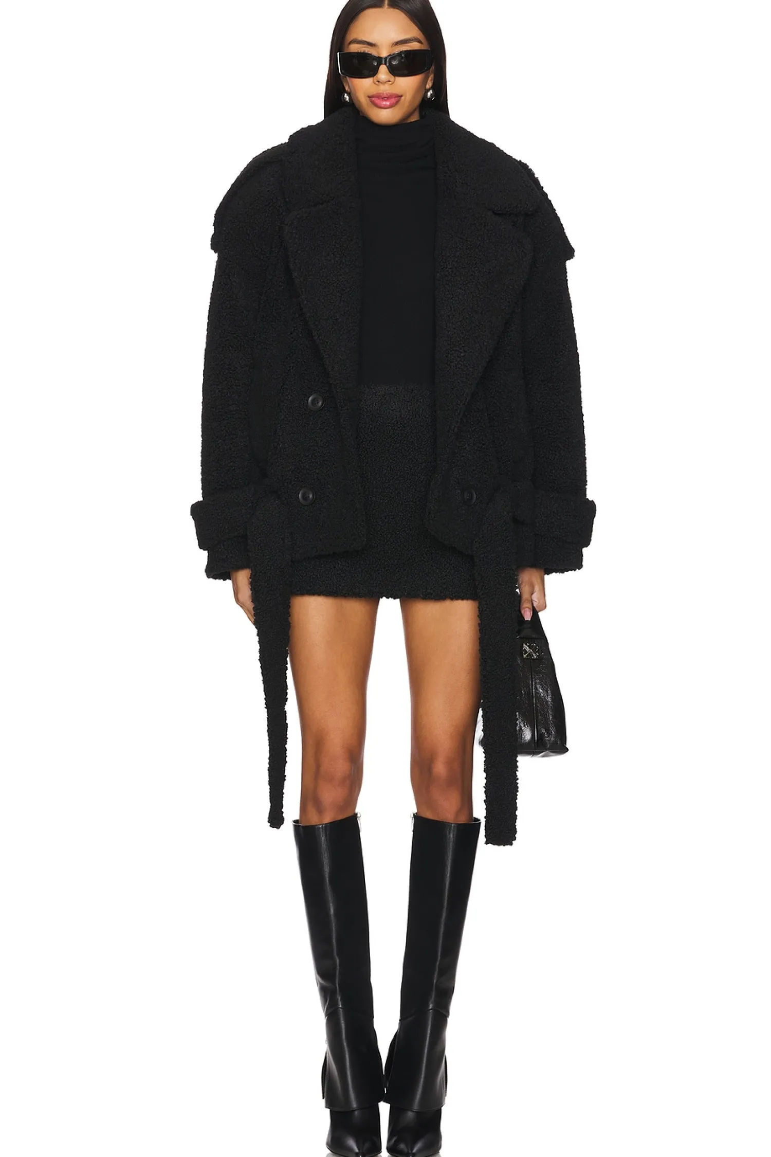 Women SELMACILEK Matching Sets|Jackets & Coats>Teddy Belt-detailed Coat