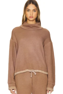 Women MONROW Matching Sets>Teddy Fleece Funnel Pullover