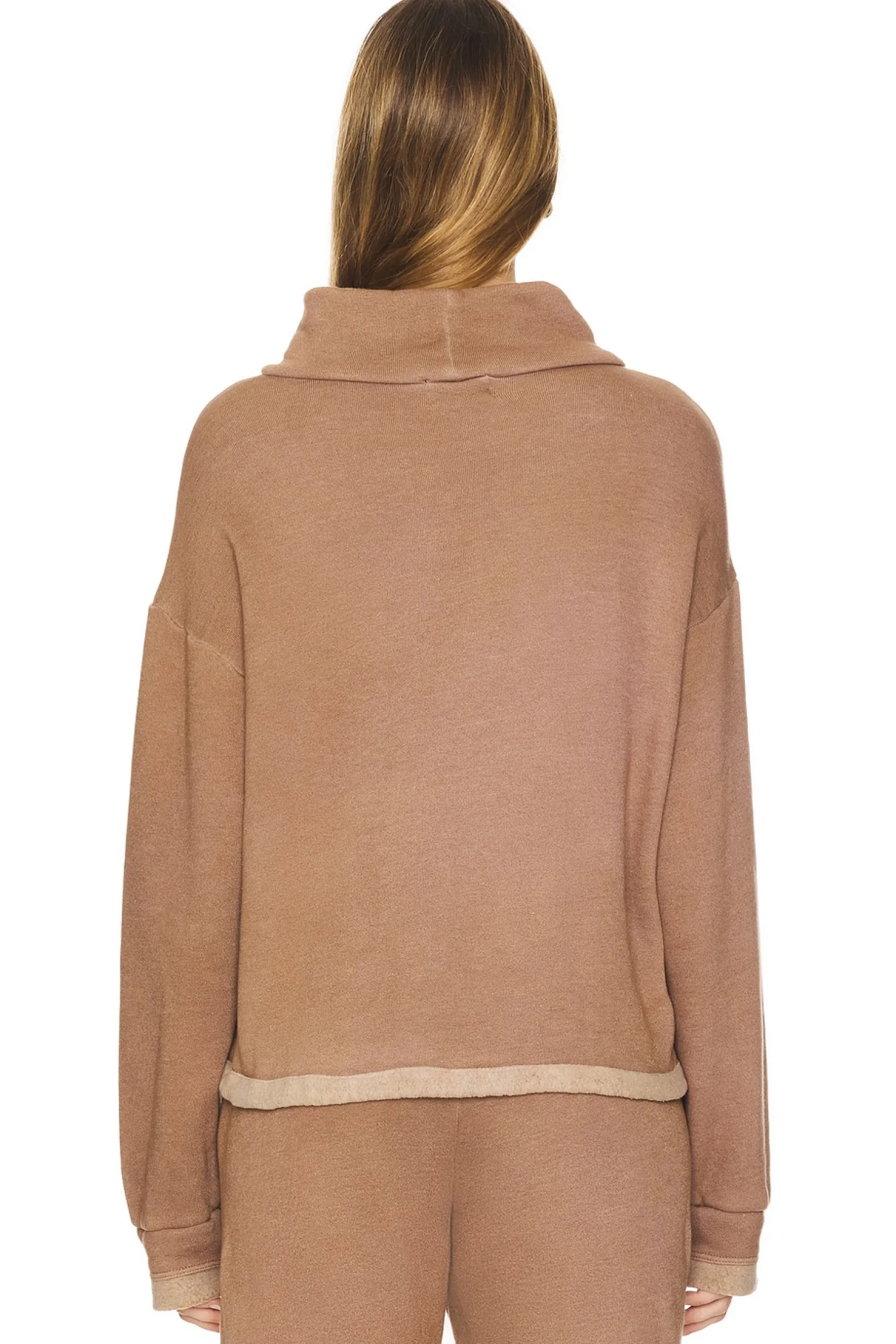 Women MONROW Matching Sets>Teddy Fleece Funnel Pullover