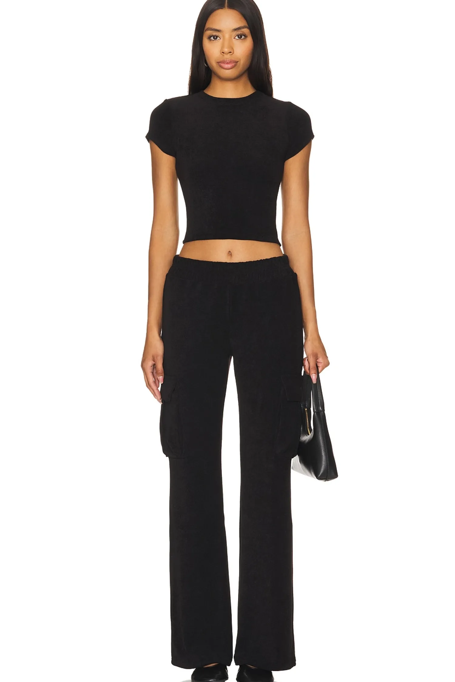 Women Good American Pants>Terry Cargo Pant