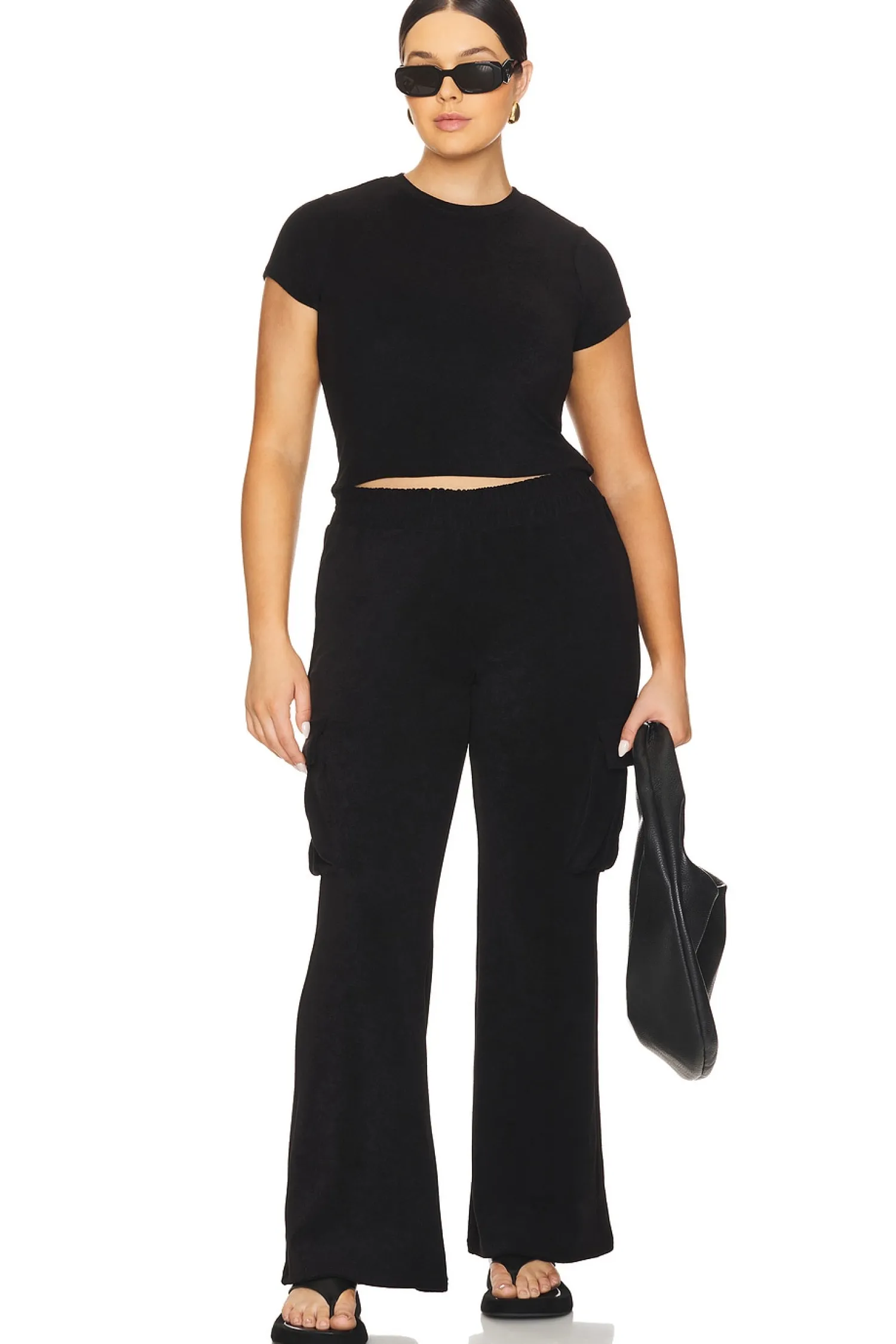 Women Good American Pants>Terry Cargo Pant