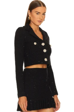 Women self-portrait Jackets & Coats>Textured Knit Jacket