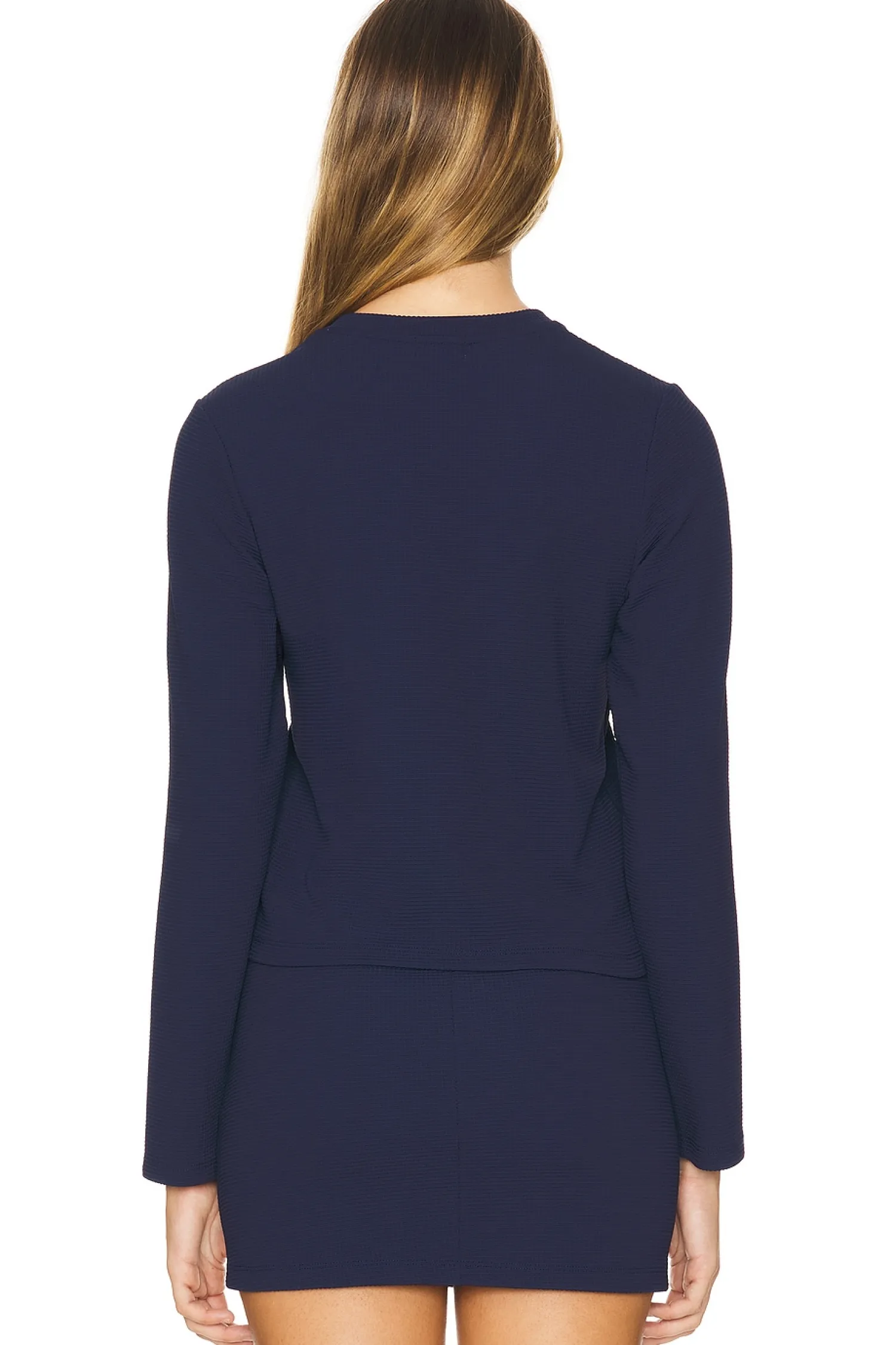 Women DONNI. Matching Sets>The Box Weave Stretch Cardi