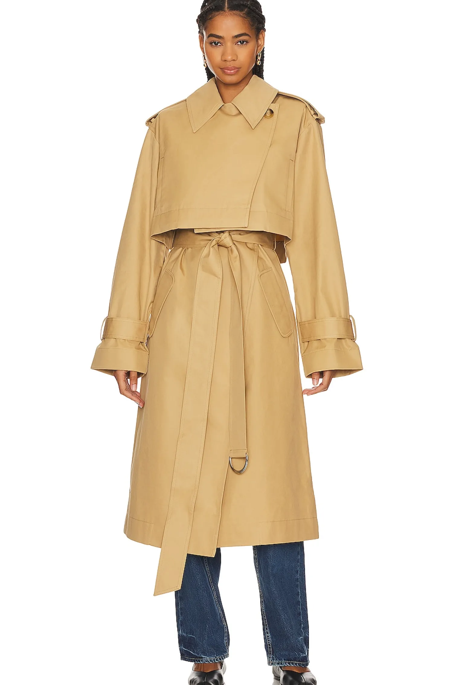 Women GRLFRND Jackets & Coats>The Convertible Trench Coat