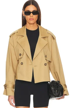 Women Favorite Daughter Jackets & Coats>The Cropped Charles Trench Coat