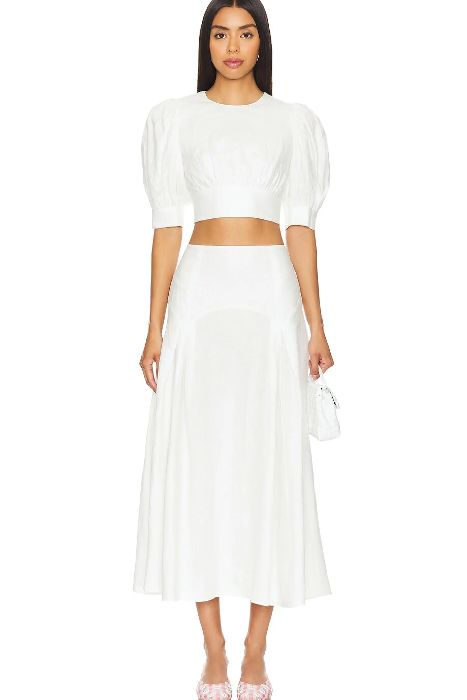 Women Solid & Striped Matching Sets>The Gael Skirt