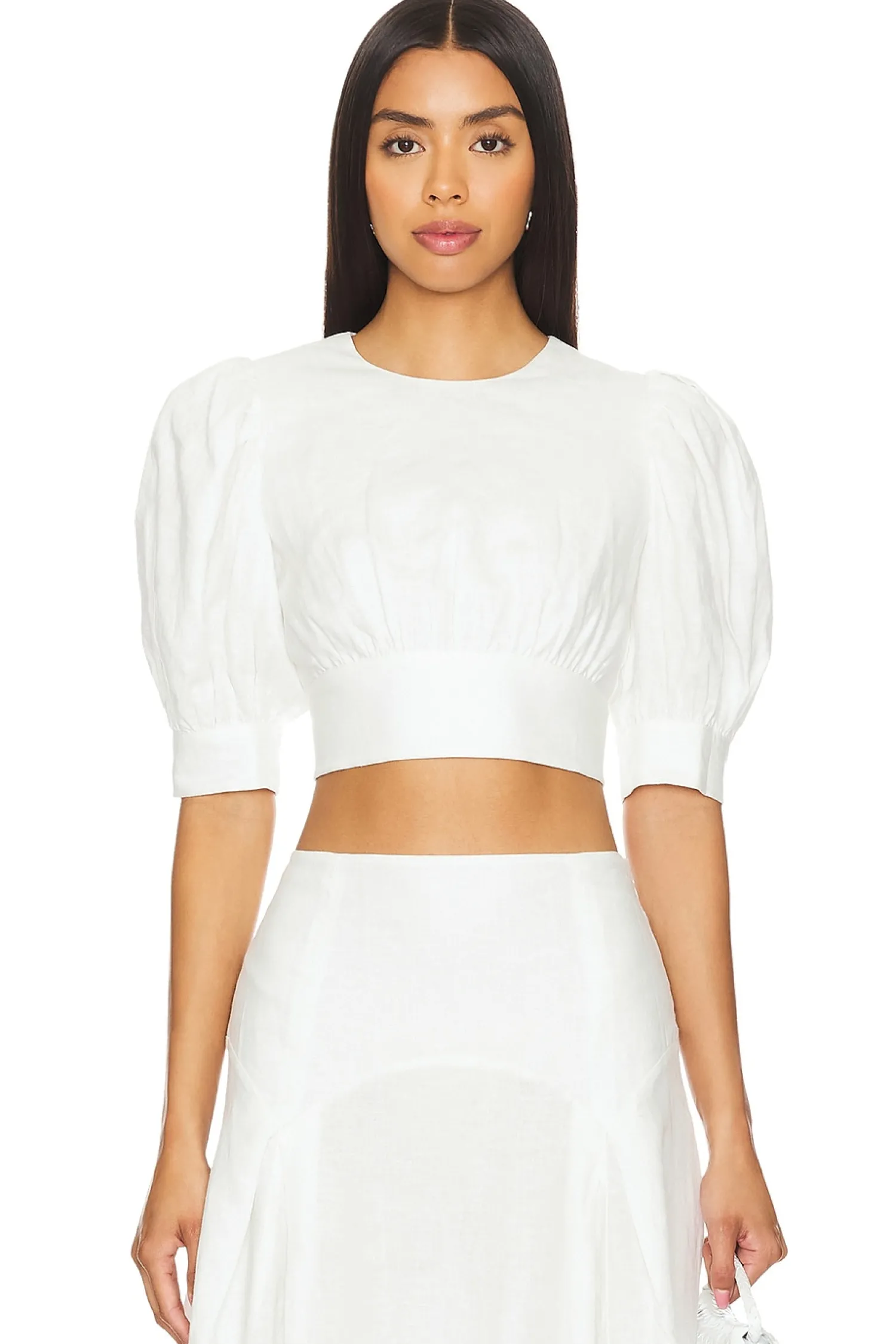 Women Solid & Striped Matching Sets>The Gael Top