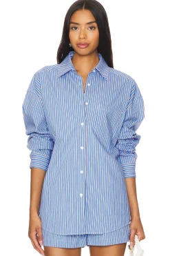 Women Solid & Striped Matching Sets>The Jancy Blouse