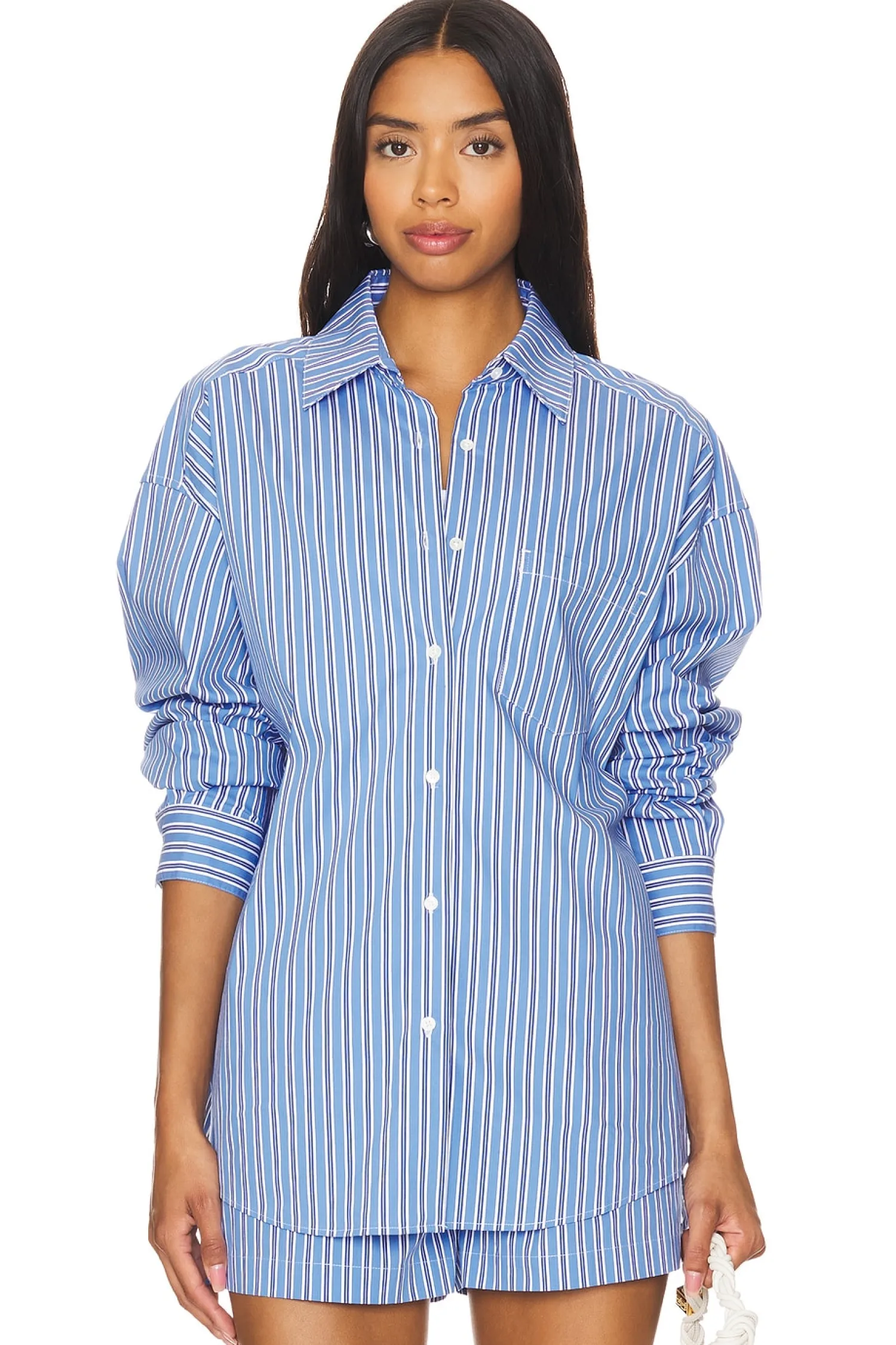 Women Solid & Striped Matching Sets>The Jancy Blouse