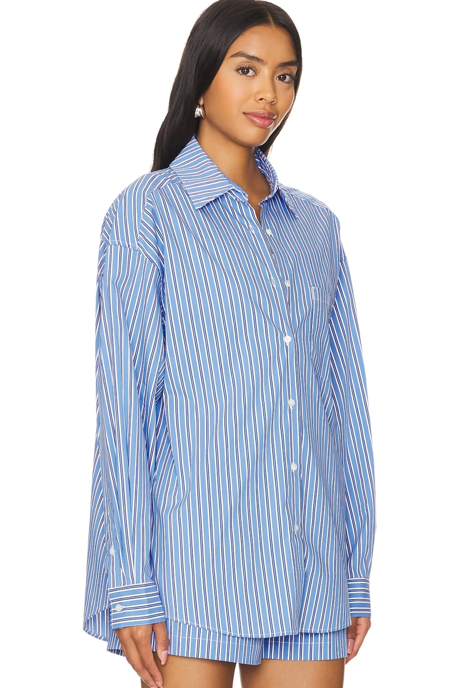 Women Solid & Striped Matching Sets>The Jancy Blouse