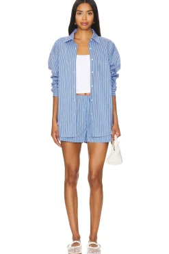 Women Solid & Striped Matching Sets><noscript><img width=