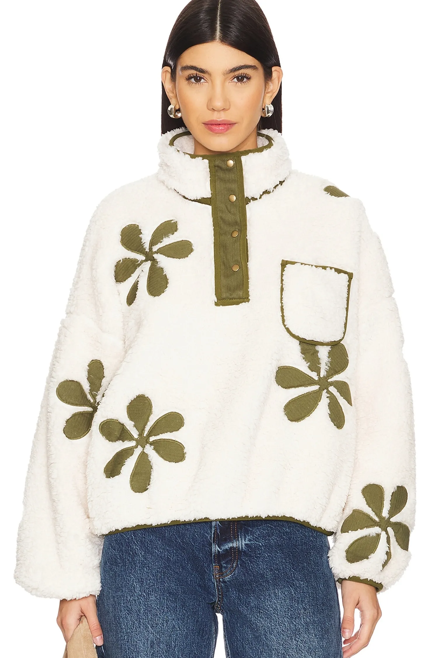 Women The Great Jackets & Coats>The Patch Pocket Countryside Pullover