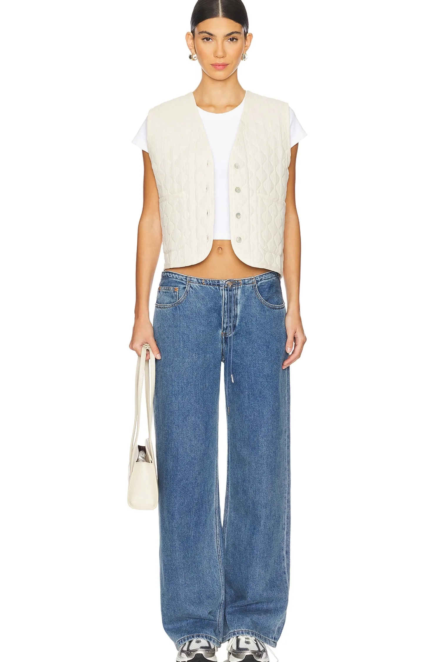 Women DONNI. Jackets & Coats>The Quilted Vest