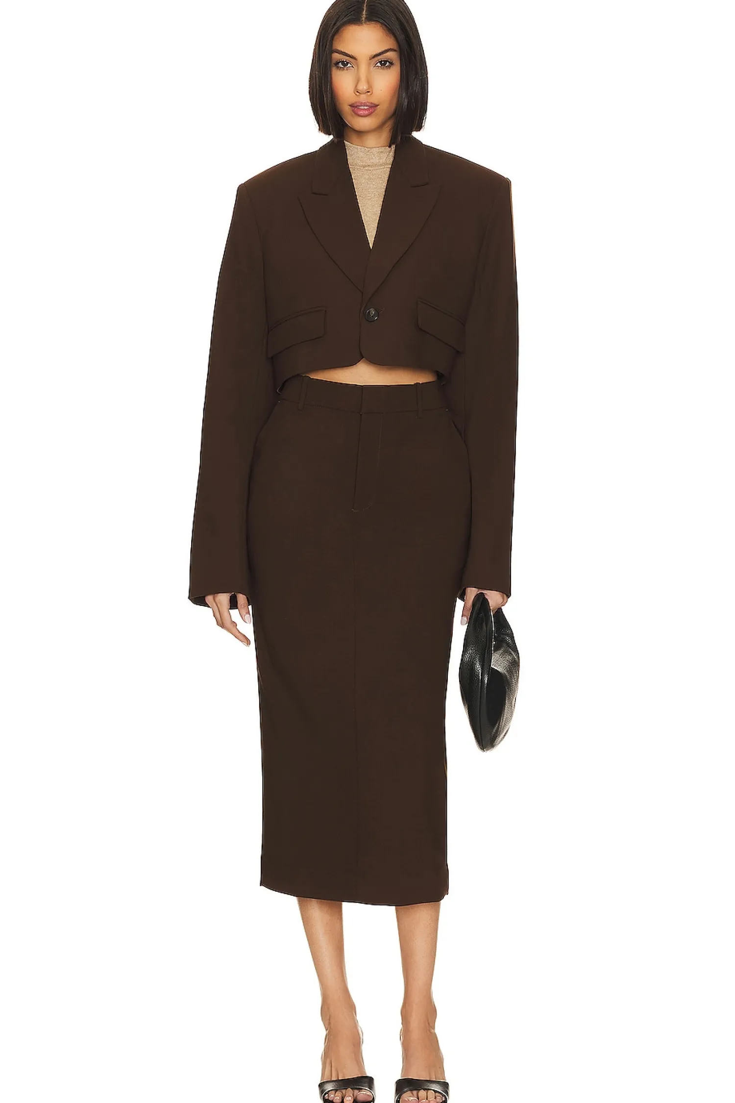 Women GRLFRND Matching Sets>The Trouser Midi Skirt