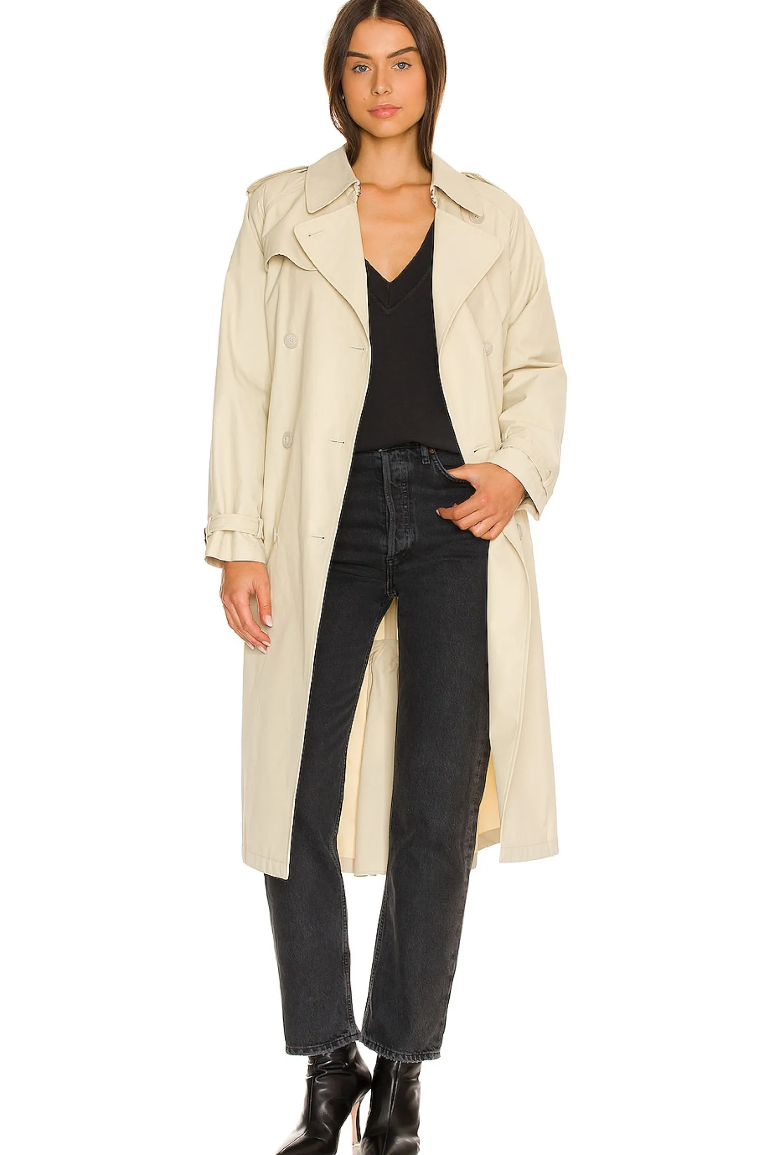 Women The Great Loungewear>The V-Neck Sweatshirt