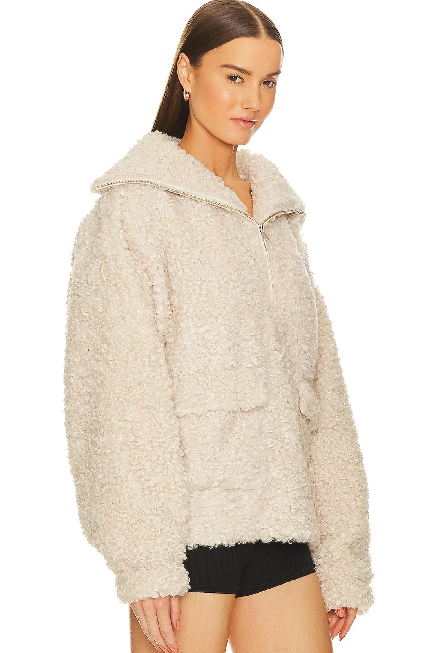 Women GRLFRND Jackets & Coats>The Winter Sherpa Popover
