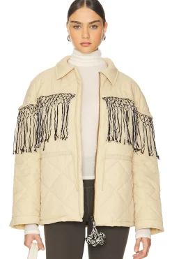 Women Tach Clothing Jackets & Coats>Tiara Puffer With Handknitted Tassels