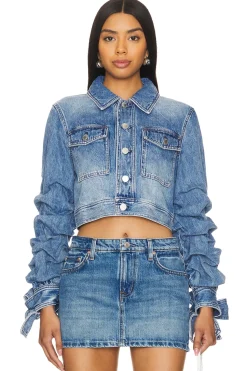Women Alice + Olivia Jackets & Coats>Tiff Denim Jacket