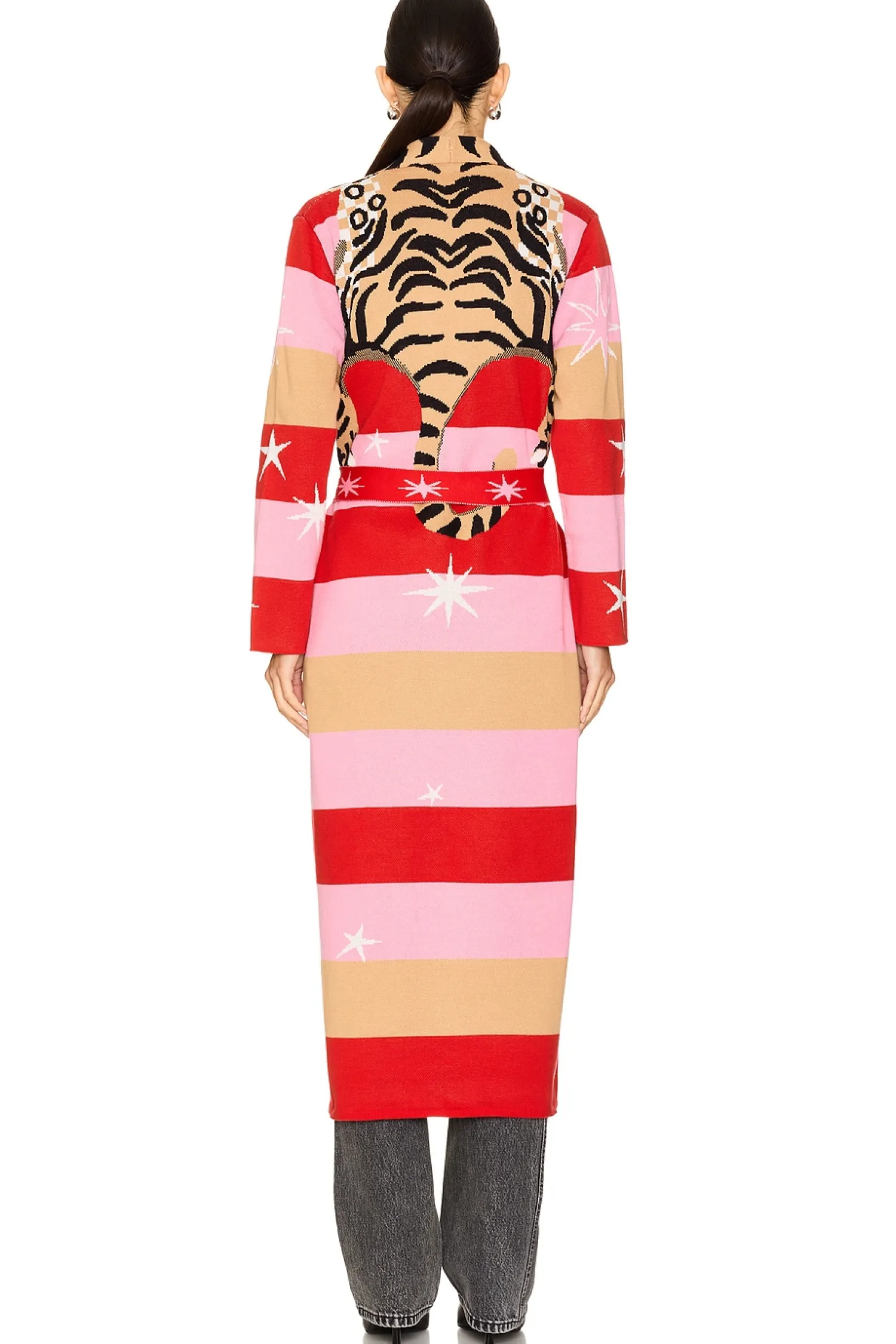 Women Hayley Menzies Jackets & Coats>Tiger Stripe Jacquard Duster