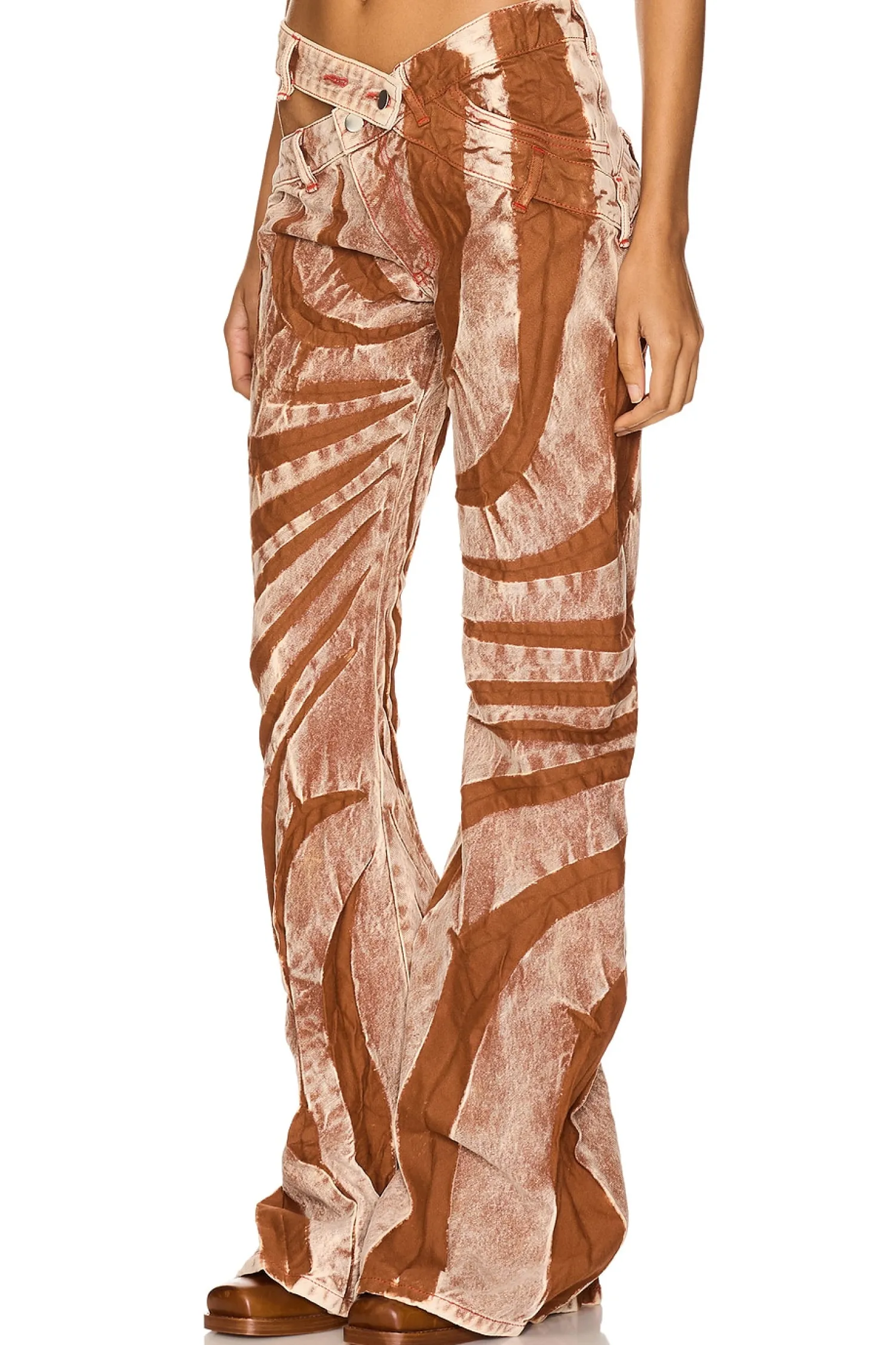 Women Masha Popova Pants>Tribal Bias Cut Flare