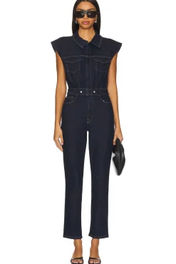 Women Good American Jumpsuits>Trucker Jumpsuit