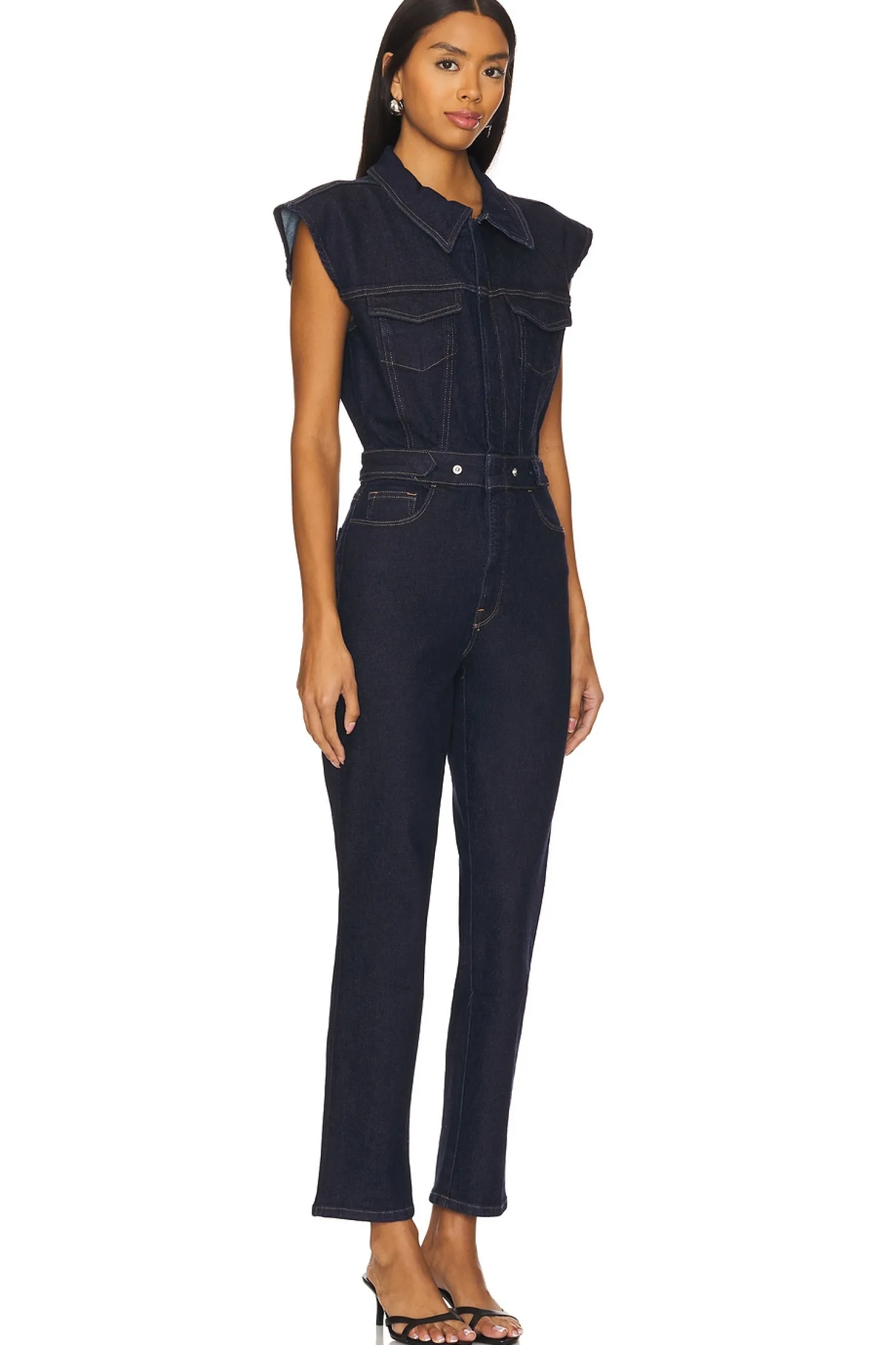 Women Good American Jumpsuits>Trucker Jumpsuit