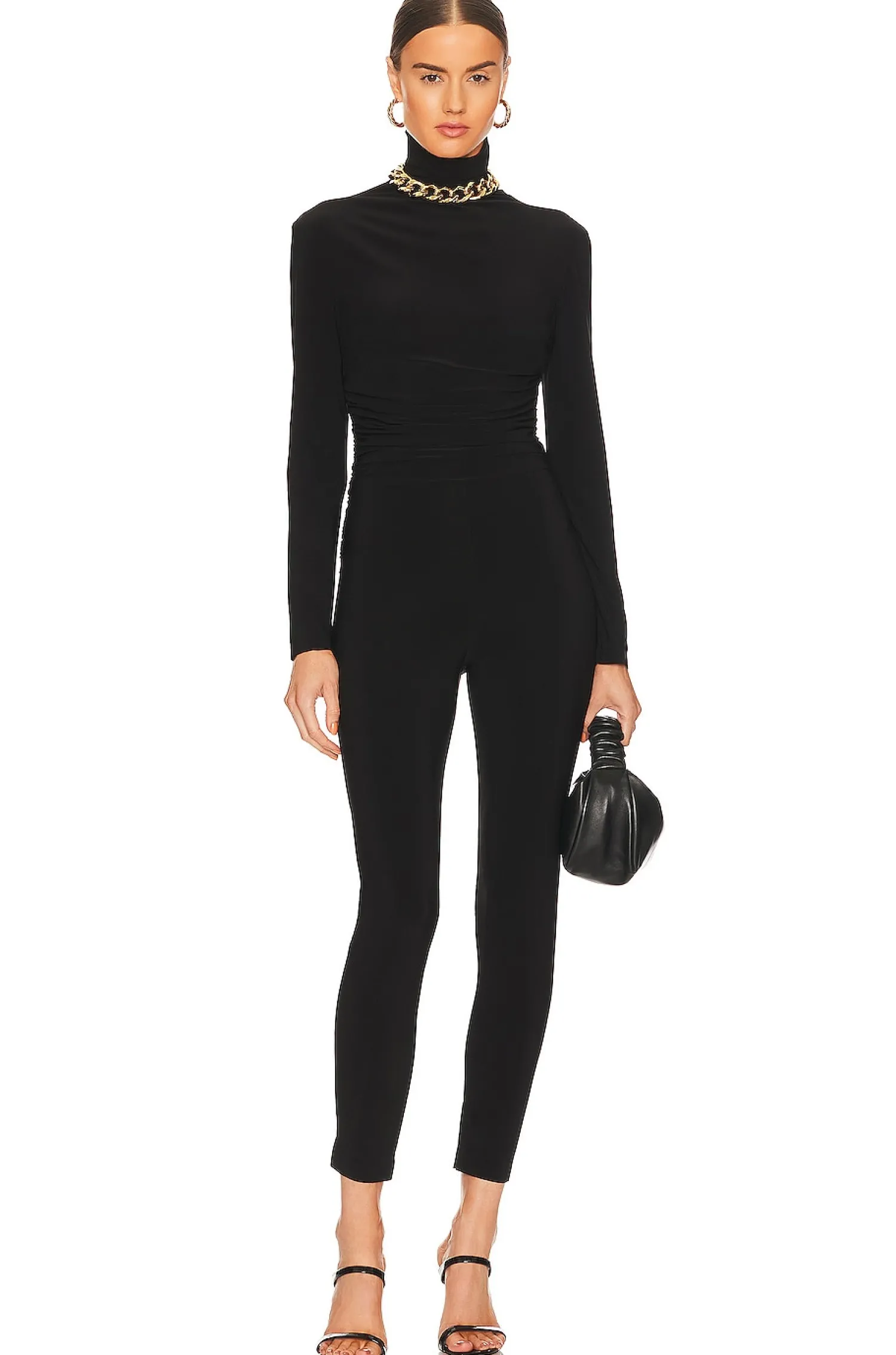 Women Norma Kamali Jumpsuits>Turtleneck Catsuit