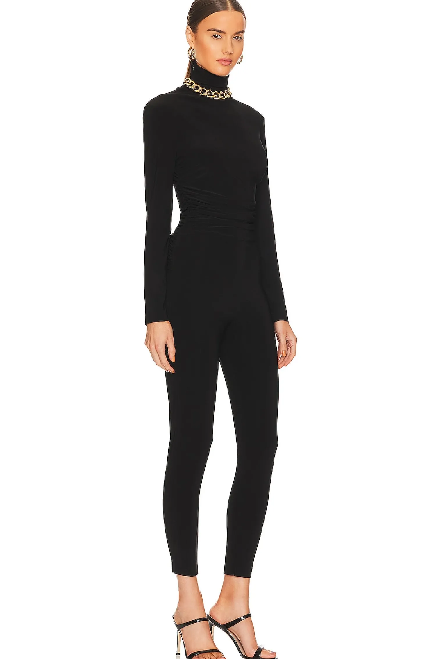 Women Norma Kamali Jumpsuits>Turtleneck Catsuit